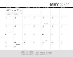 2027 Calendar - Ad Banner
