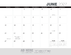 2027 Calendar - Ad Banner