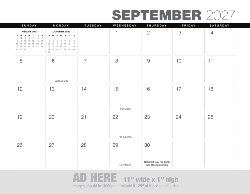 2027 Calendar - Ad Banner