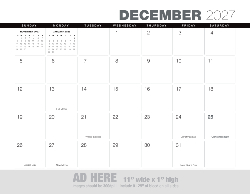2027 Calendar - Ad Banner