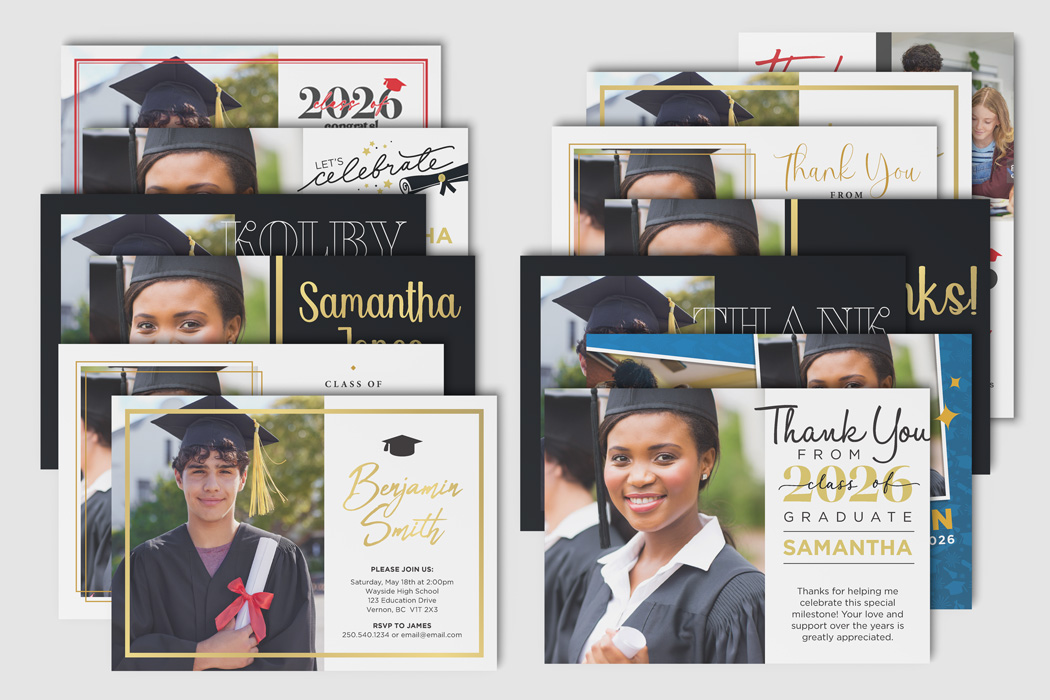 5X7 Graduation Cards - Single Sided