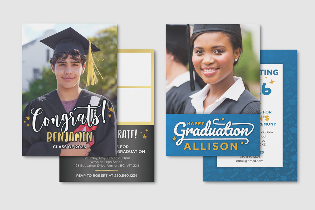 5X7 Graduation Cards - Double Sided