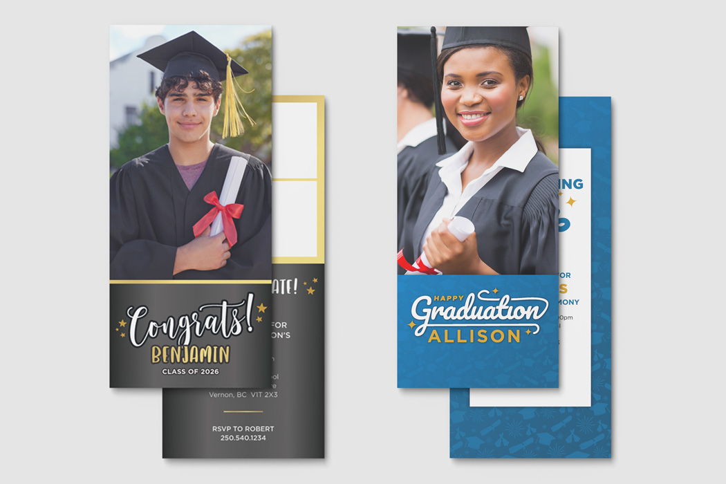 9X4 Graduation Cards - Double Sided