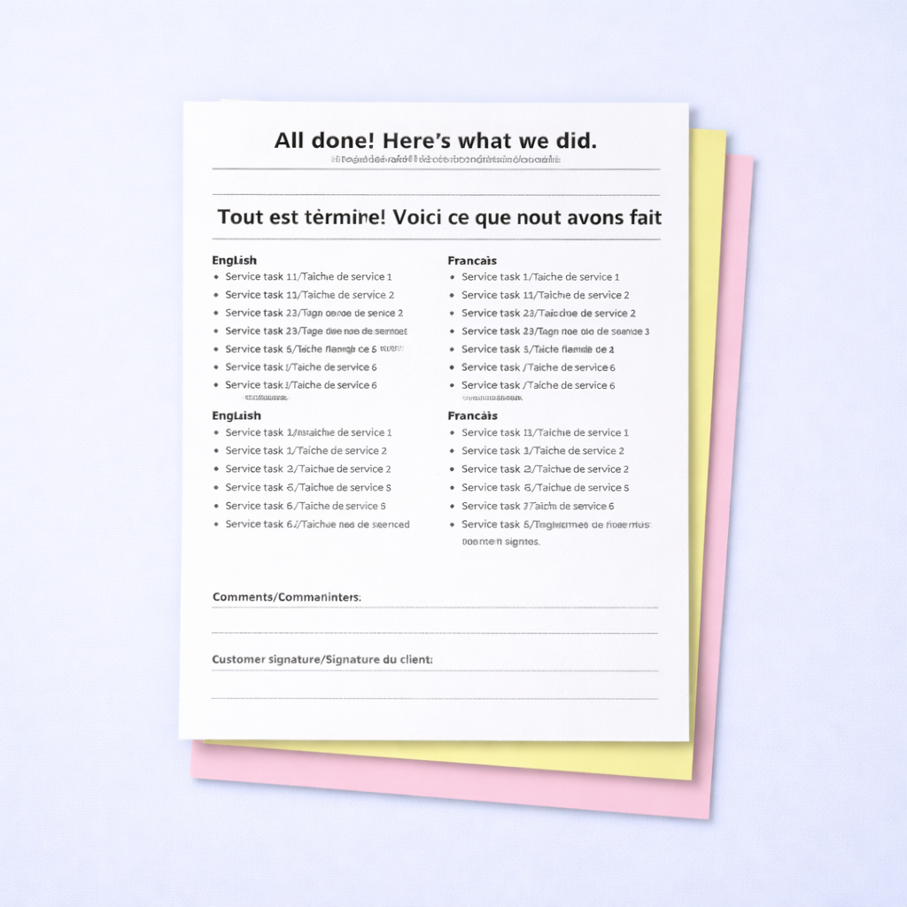 3-Part NCR Forms (Carbonless)