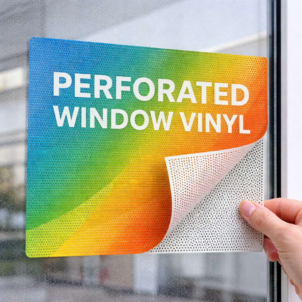 Perforated Window Vinyl (One-Way Graphics)