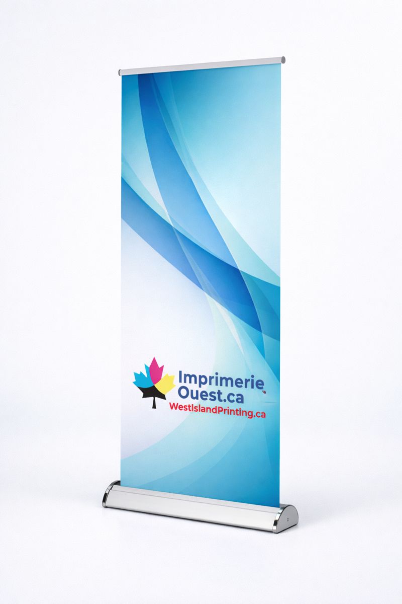 Premium Retractable Banner — 33×80