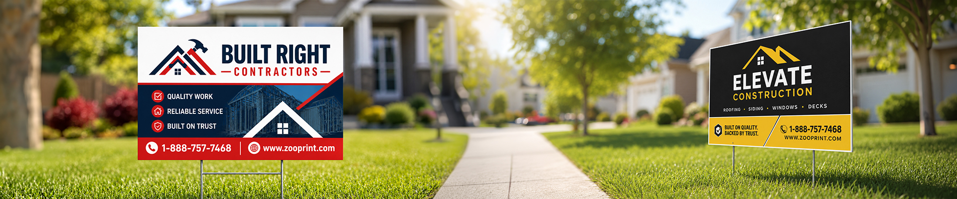 How Do Lawn Signs Help Contractors Build a Local Brand