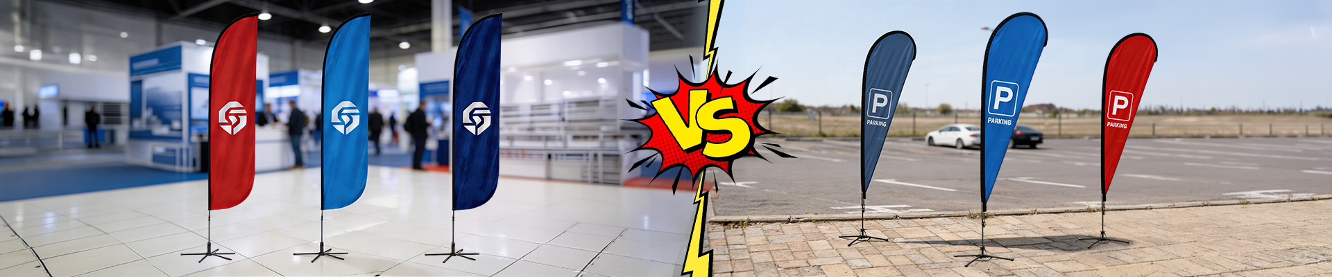 Indoor versus Outdoor Custom Flag Printing