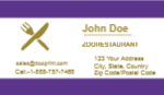 Food Business card 