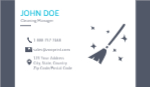 Cleaning service Business card