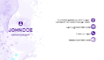 business-card-with-purple-watercolor