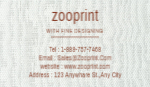 elegant simple business card