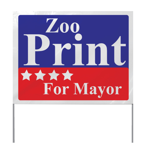 Polybag Election Lawn Signs