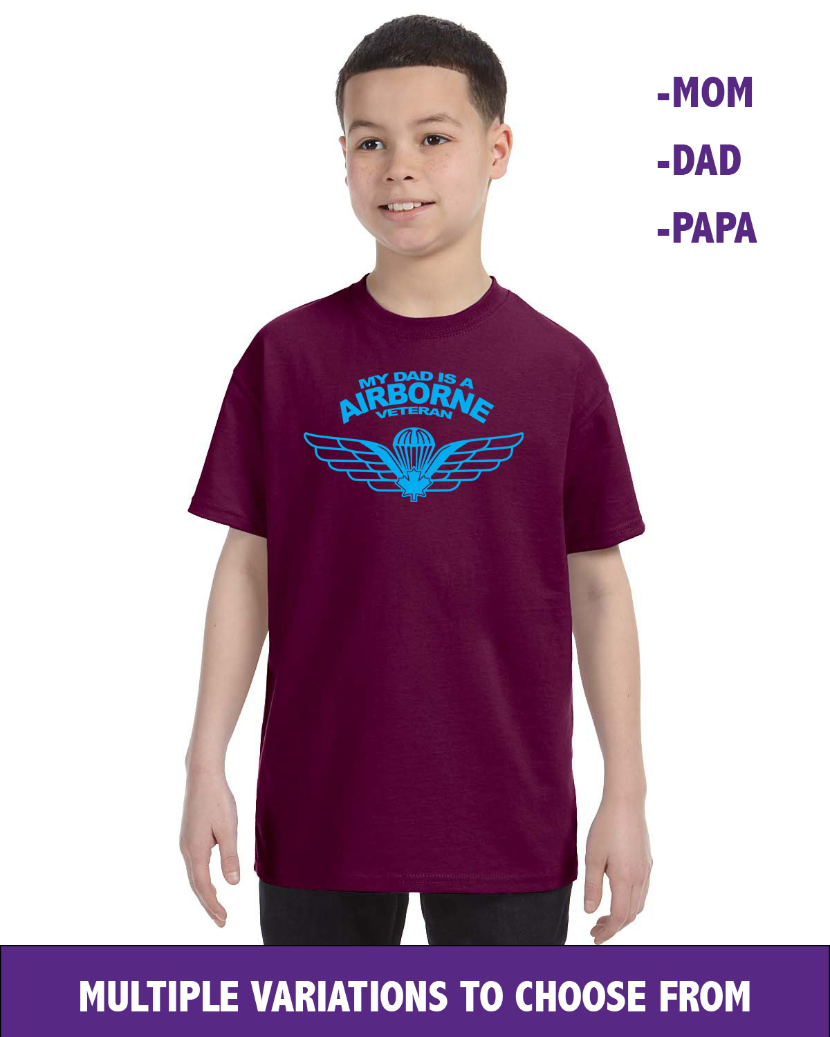 Airborne Veteran Printed T-Shirt