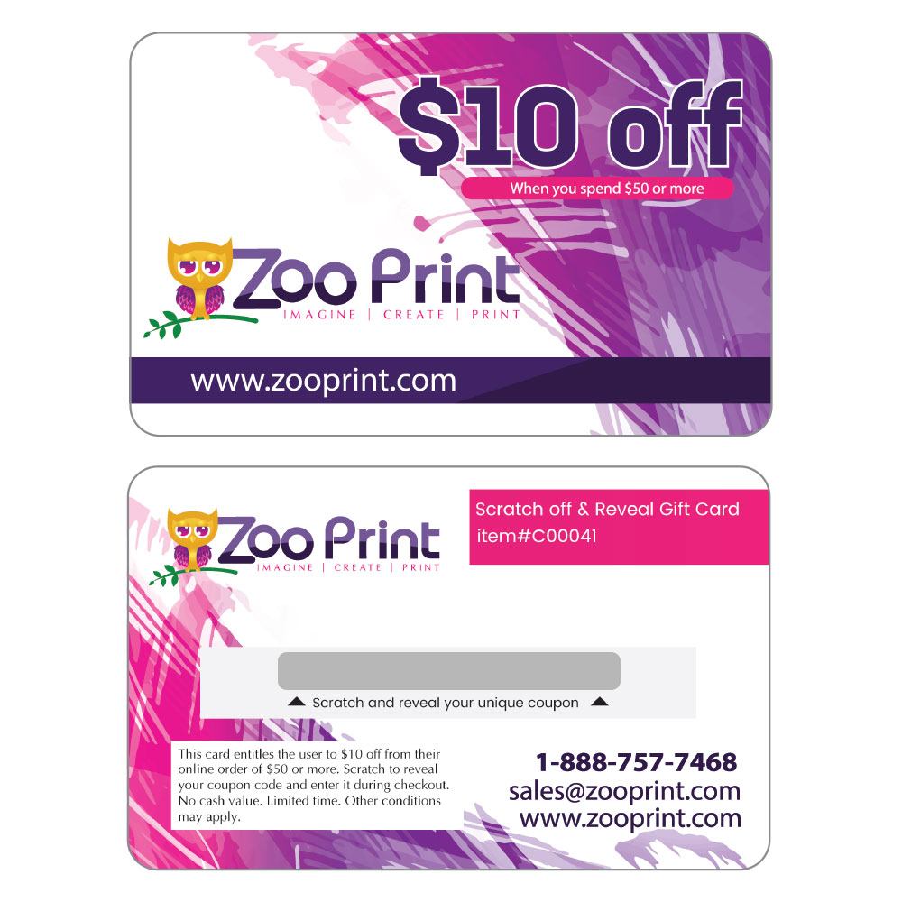 	Scratch off & Reveal Gift Card 
