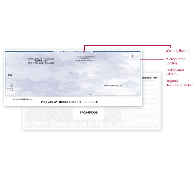 Standard Security Cheques