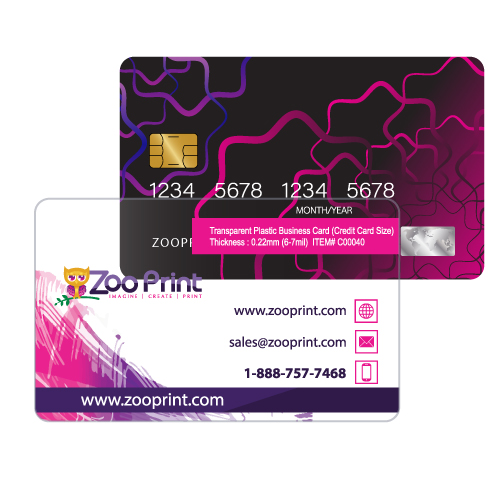 PVC Plastic Business Cards