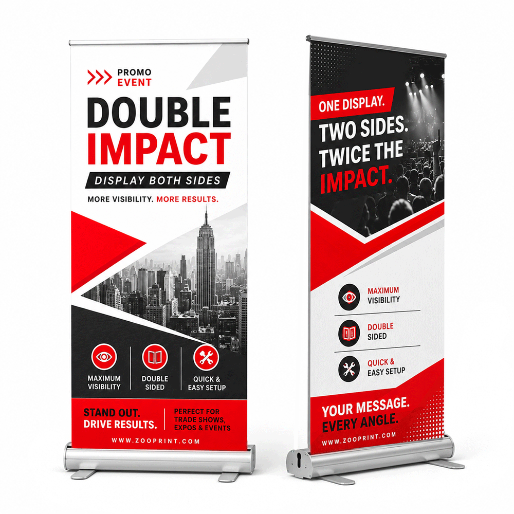 Double-sided Retractable Banners