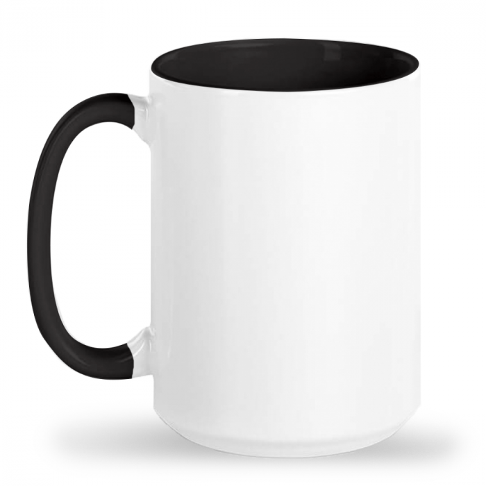 Ceremic Mug 15oz White/Black Zoo Print 