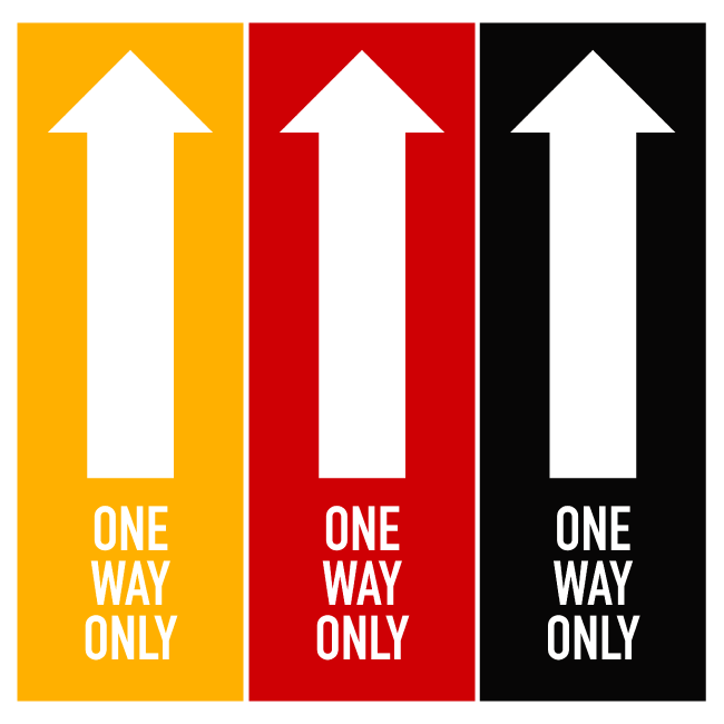 One Way Only Arrow 12"x 14" Zoo Print