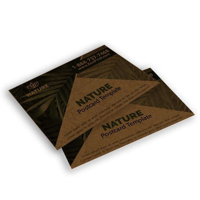 Brown Kraft Postcards Zoo Print