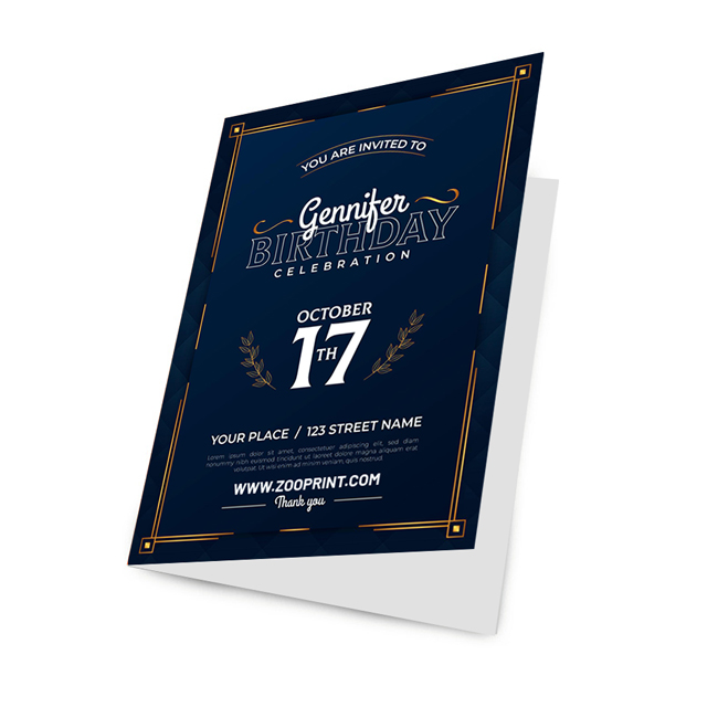 High Gloss Greeting Cards Zoo Print