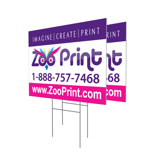 Lawn Sign Zoo Print