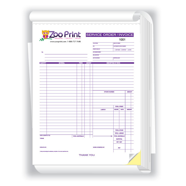 Carbonless Covered Book 2-part