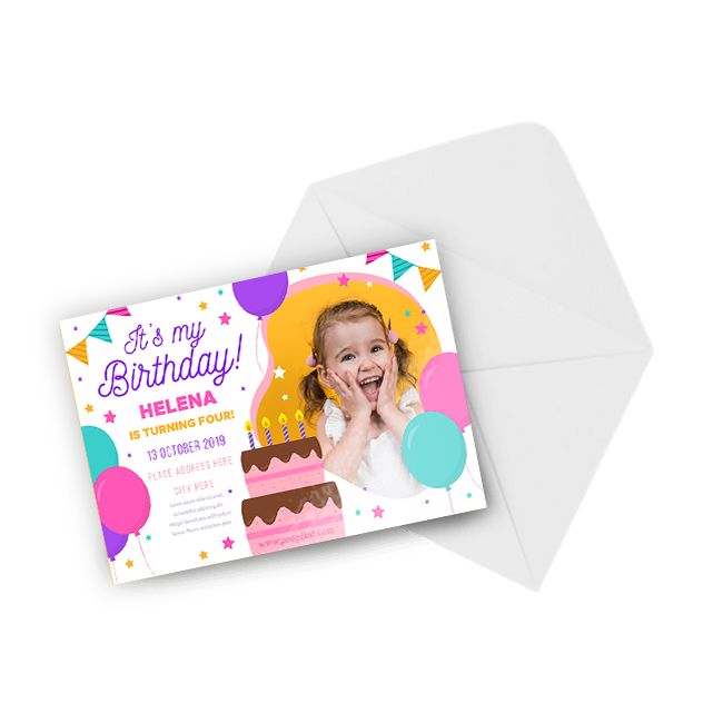 Semi-Gloss Invitations / Announcements Zoo Print