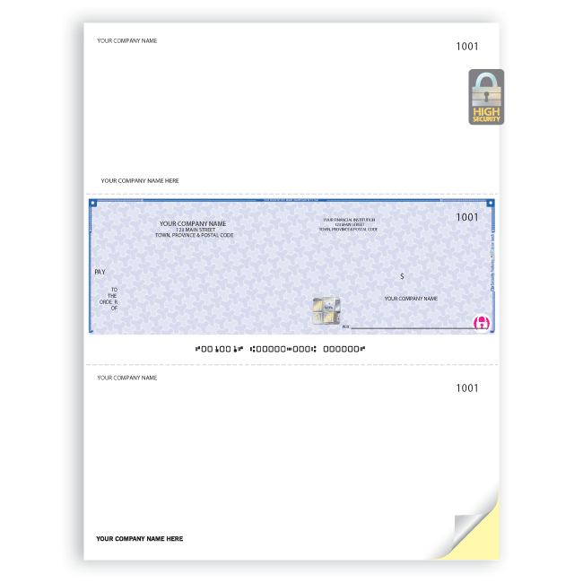 High Security Middle Cheques WHS9037 WHS9039 Zoo Print