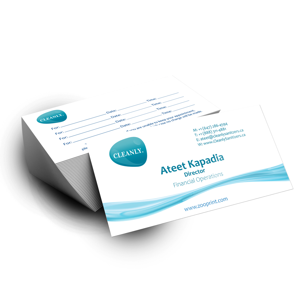 Writable Business Cards - Semi-Gloss - Appointment Cards