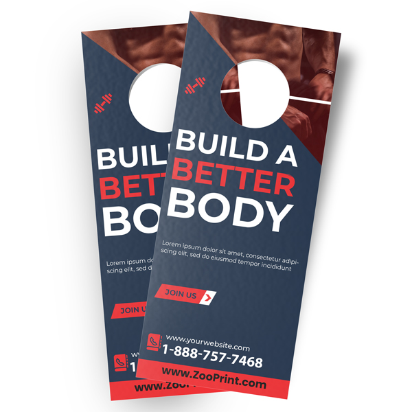 Semi-Gloss Door Hangers Zoo Print