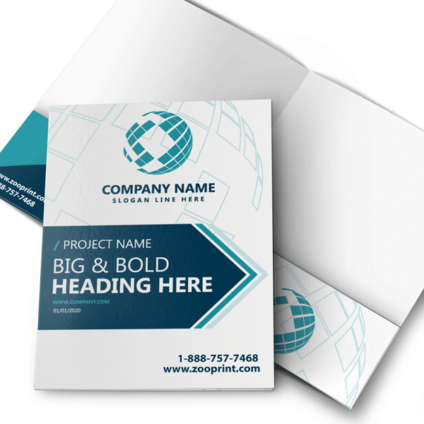 Standard Matte Presentation Folders Zoo Print