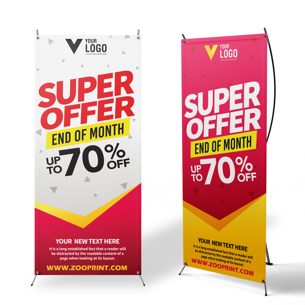 X-Frame Banner Zoo Print 